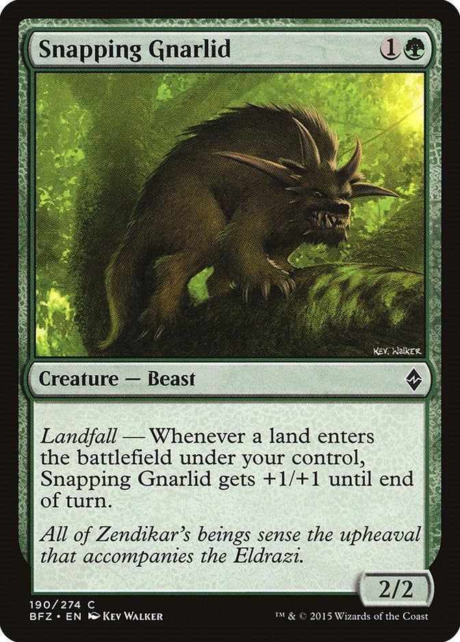 Image for Snapping Gnarlid (190) [Battle for Zendikar]