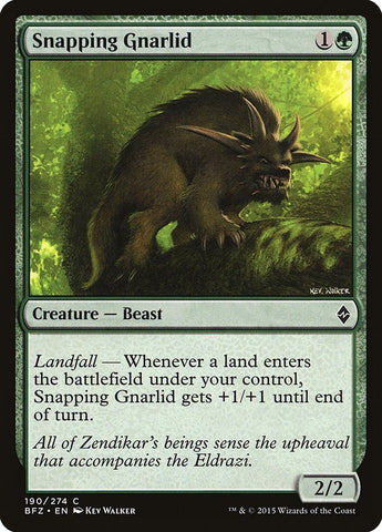 Image for Snapping Gnarlid (190) [Battle for Zendikar]