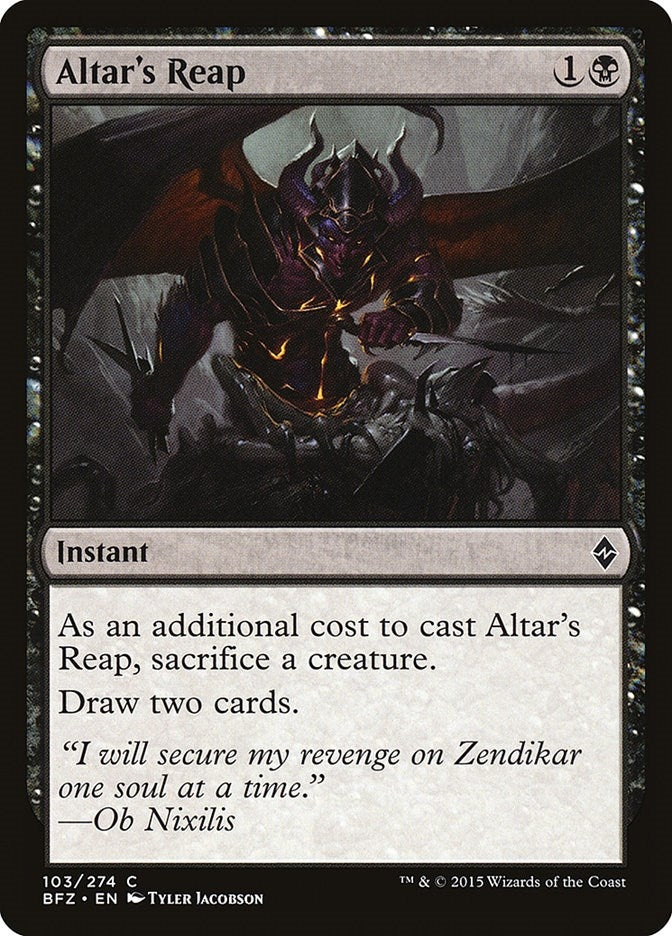 Image for Altar's Reap (103) [Battle for Zendikar]
