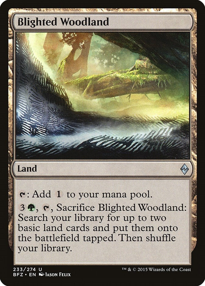 Image for Blighted Woodland (233) [Battle for Zendikar]