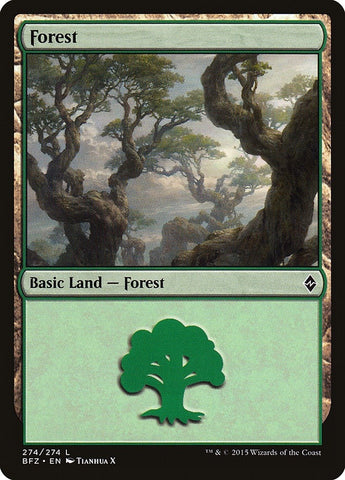 Image for Forest (274) (274) [Battle for Zendikar]