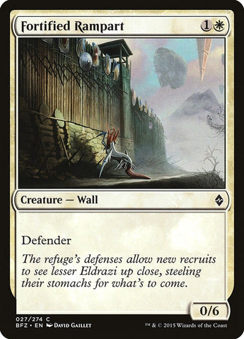 Image for Fortified Rampart (27) [Battle for Zendikar]