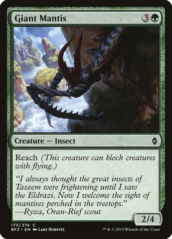 Image for Giant Mantis (173) [Battle for Zendikar]