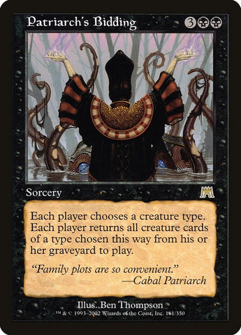 Image for Patriarch's Bidding (161) [Onslaught]