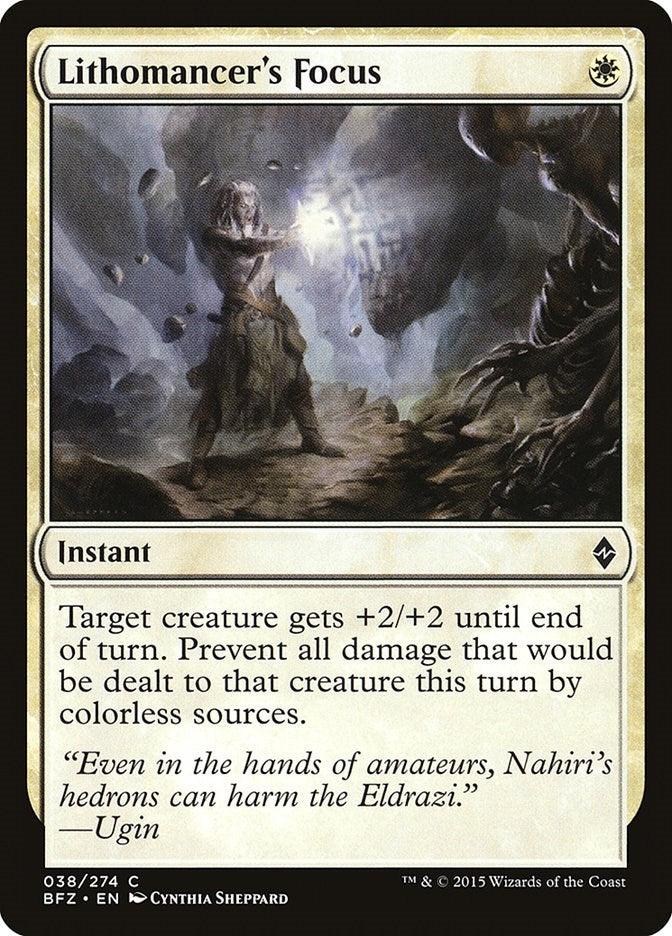 Image for Lithomancer's Focus (38) [Battle for Zendikar]