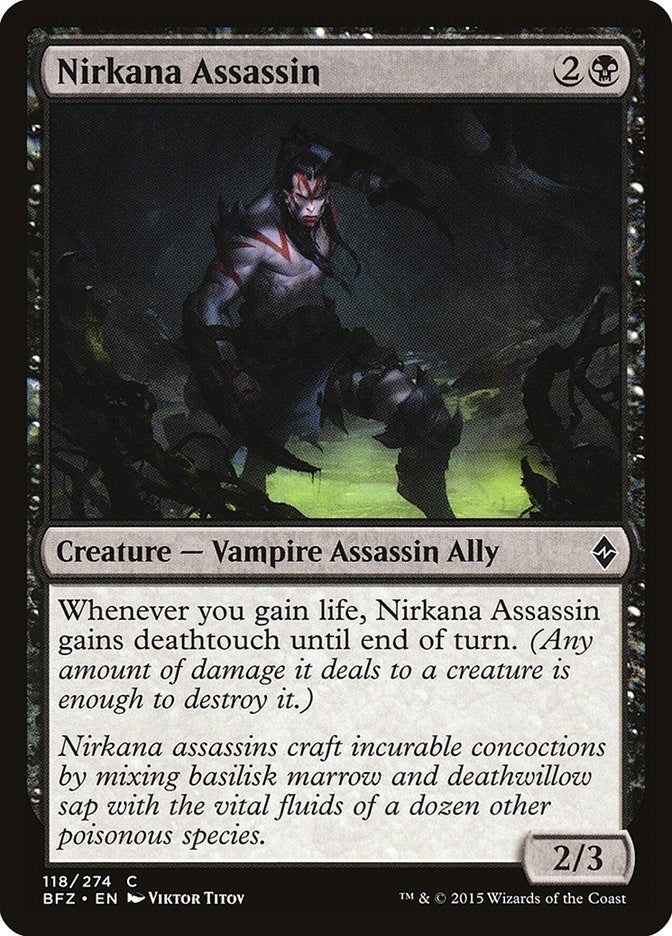Image for Nirkana Assassin (118) [Battle for Zendikar]