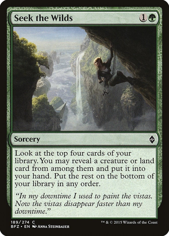 Image for Seek the Wilds (189) [Battle for Zendikar]