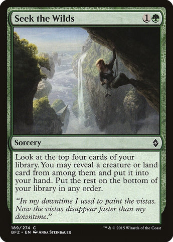 Image for Seek the Wilds (189) [Battle for Zendikar]