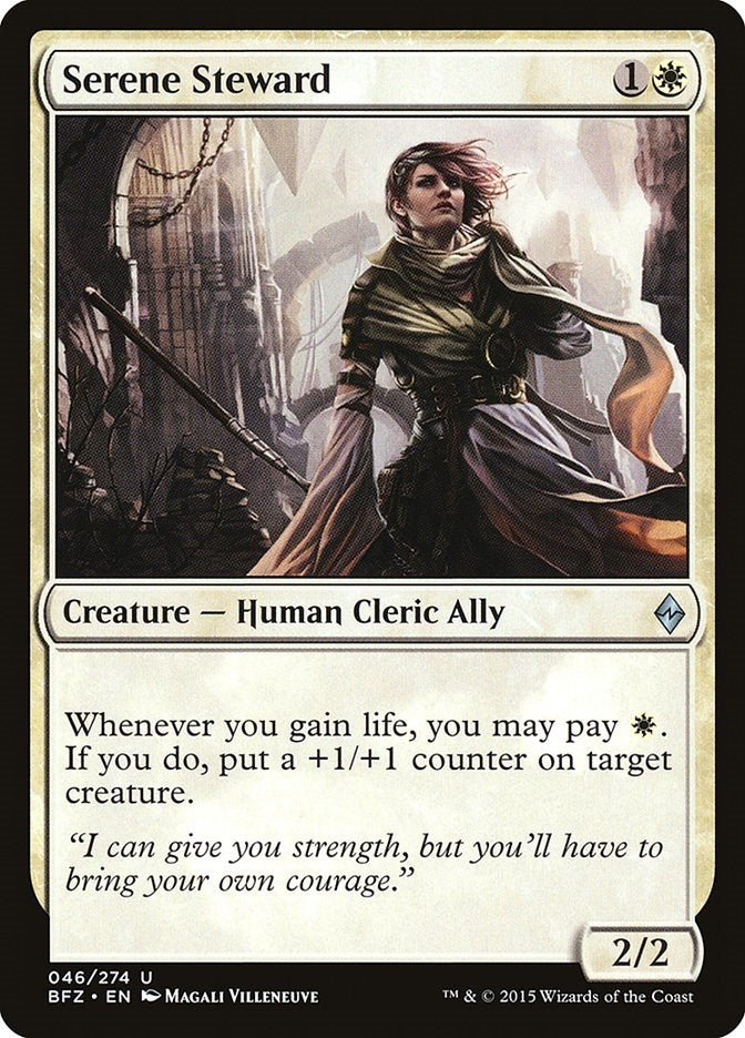 Image for Serene Steward (46) [Battle for Zendikar]