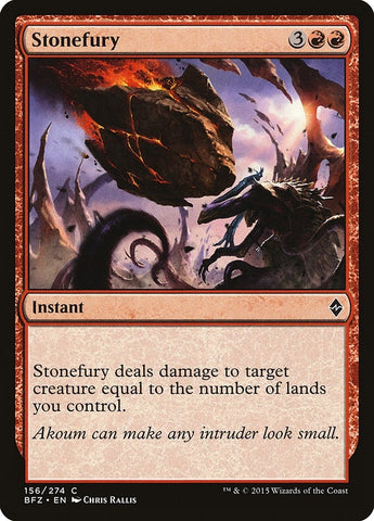 Image for Stonefury (156) [Battle for Zendikar]