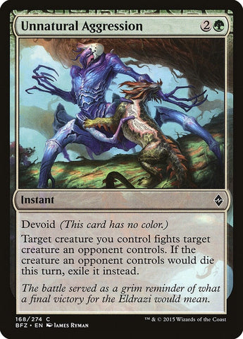 Image for Unnatural Aggression (168) [Battle for Zendikar]