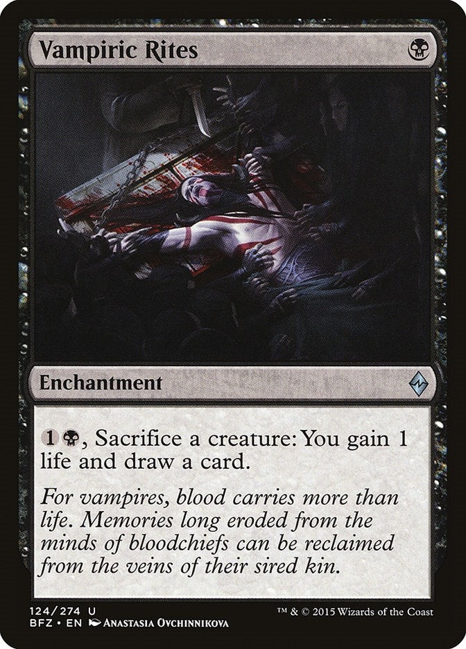 Image for Vampiric Rites (124) [Battle for Zendikar]