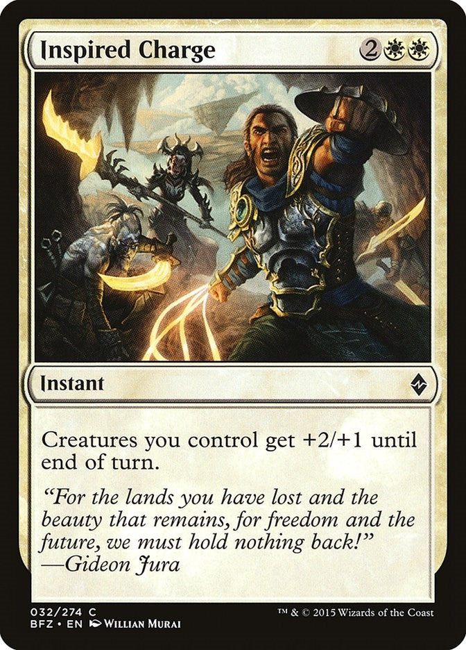 Image for Inspired Charge (32) [Battle for Zendikar]