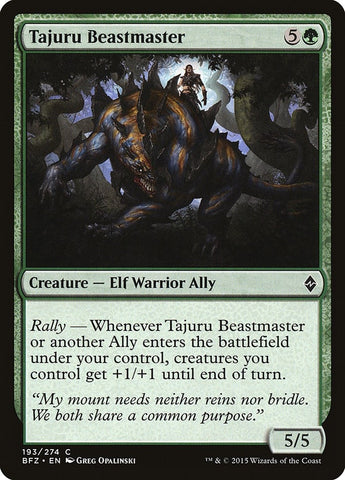 Image for Tajuru Beastmaster (193) [Battle for Zendikar]