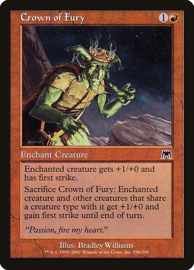 Image for Crown of Fury (196) [Onslaught]