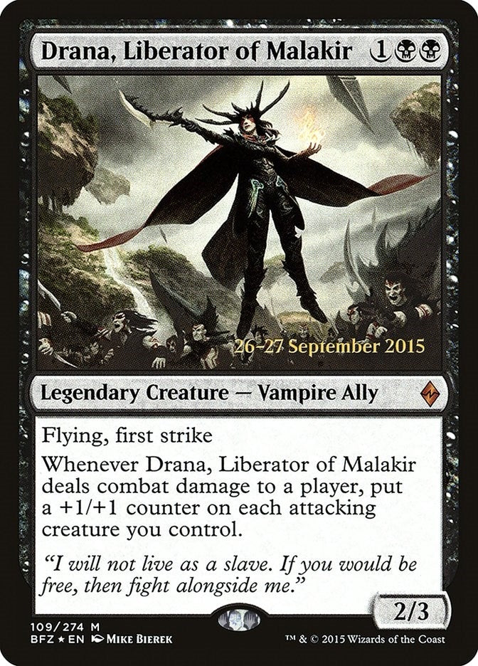 Image for Drana, Liberator of Malakir (109) [Prerelease Cards]