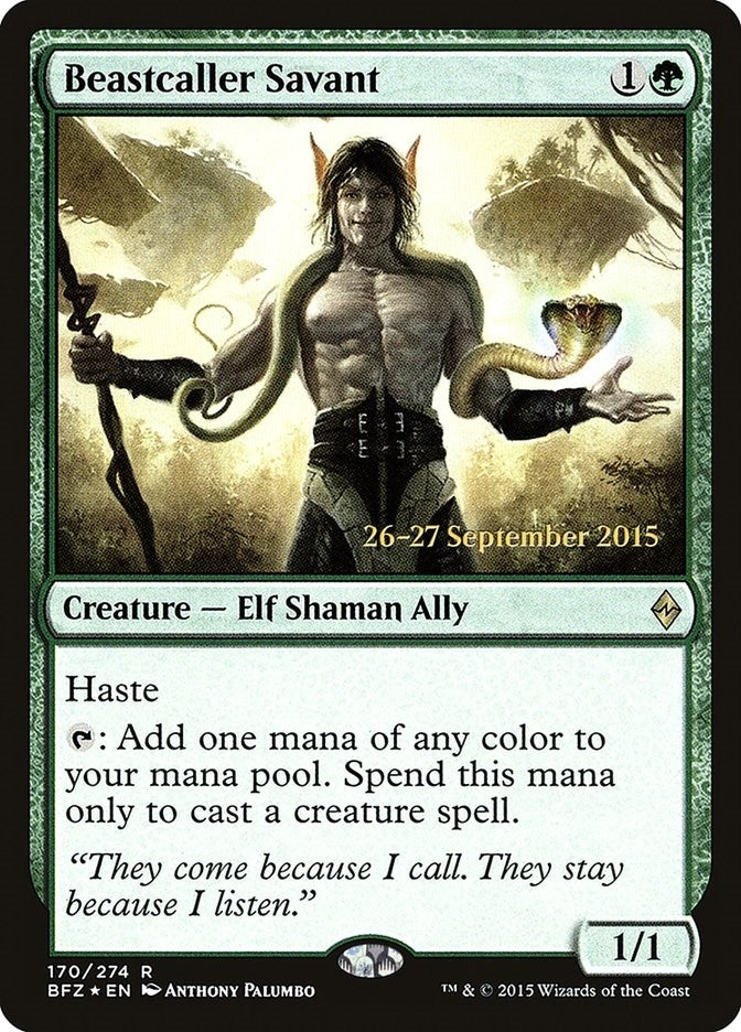 Image for Beastcaller Savant (170) [Prerelease Cards]