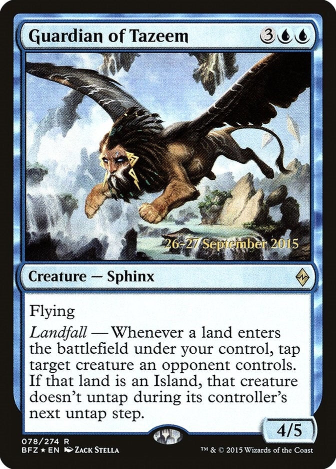 Image for Guardian of Tazeem (78) [Prerelease Cards]
