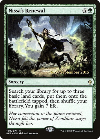 Image for Nissa's Renewal (180) [Prerelease Cards]