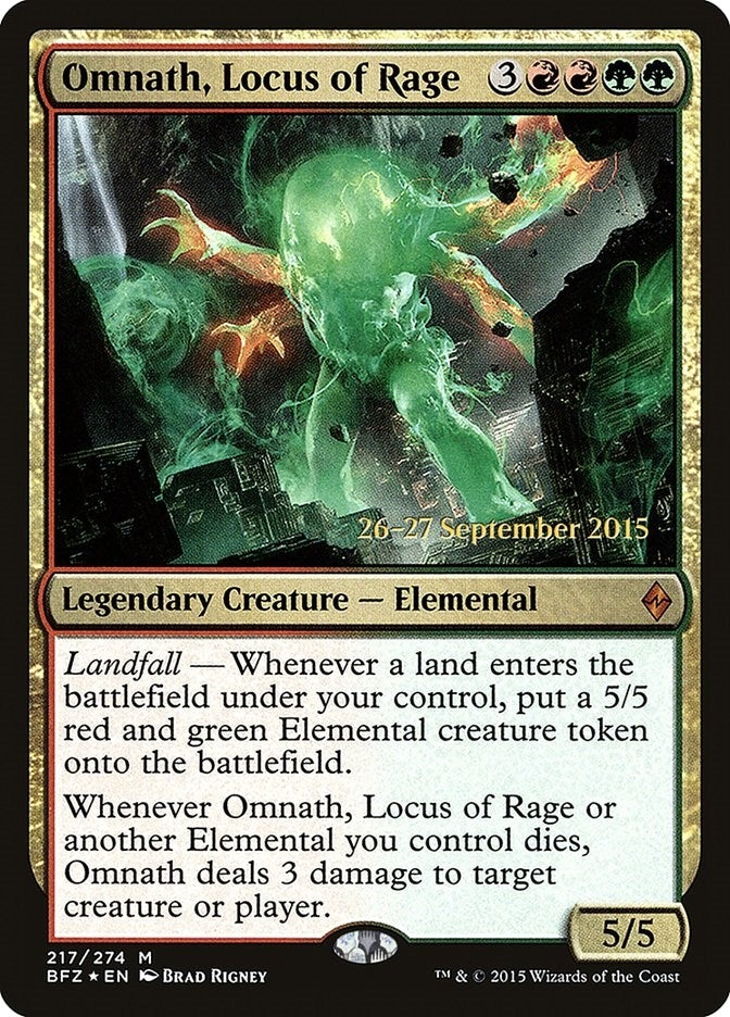 Image for Omnath, Locus of Rage (217) [Prerelease Cards]