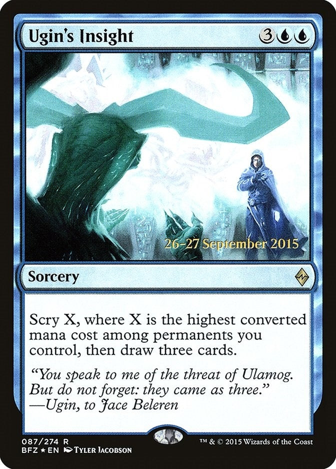 Image for Ugin's Insight (87) [Prerelease Cards]