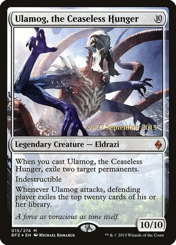 Image for Ulamog, the Ceaseless Hunger (15) [Prerelease Cards]
