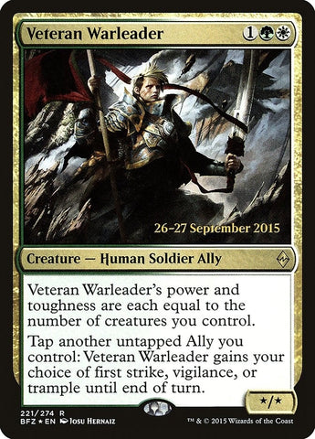 Image for Veteran Warleader (221) [Prerelease Cards]