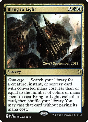 Image for Bring to Light (209) [Prerelease Cards]