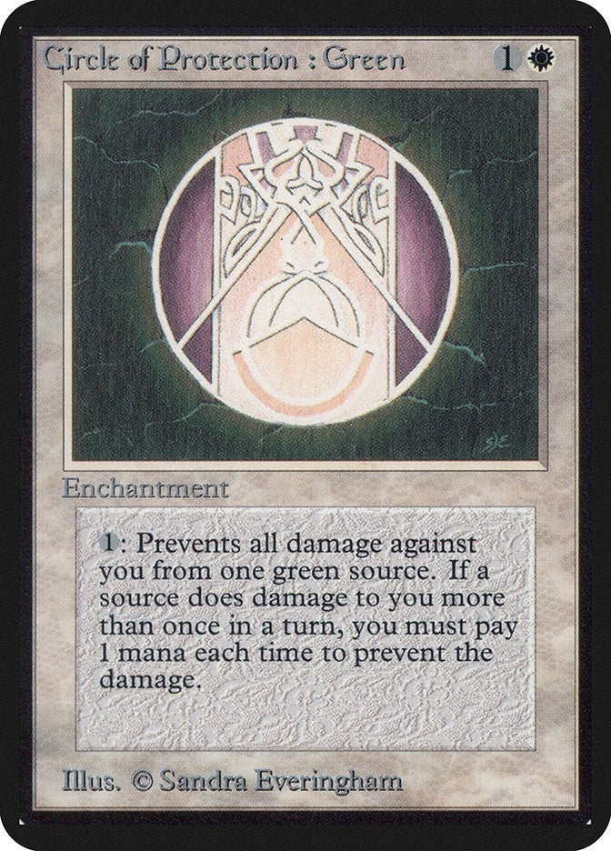 Image for Circle of Protection: Green [Alpha Edition]