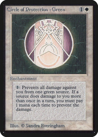 Image for Circle of Protection: Green [Alpha Edition]