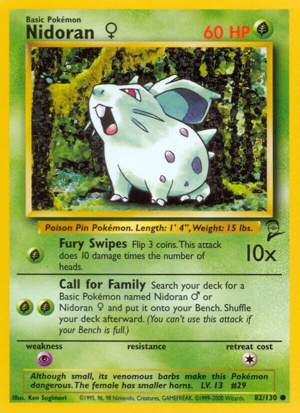 Image for Nidoran F (082/130) [Base Set 2]