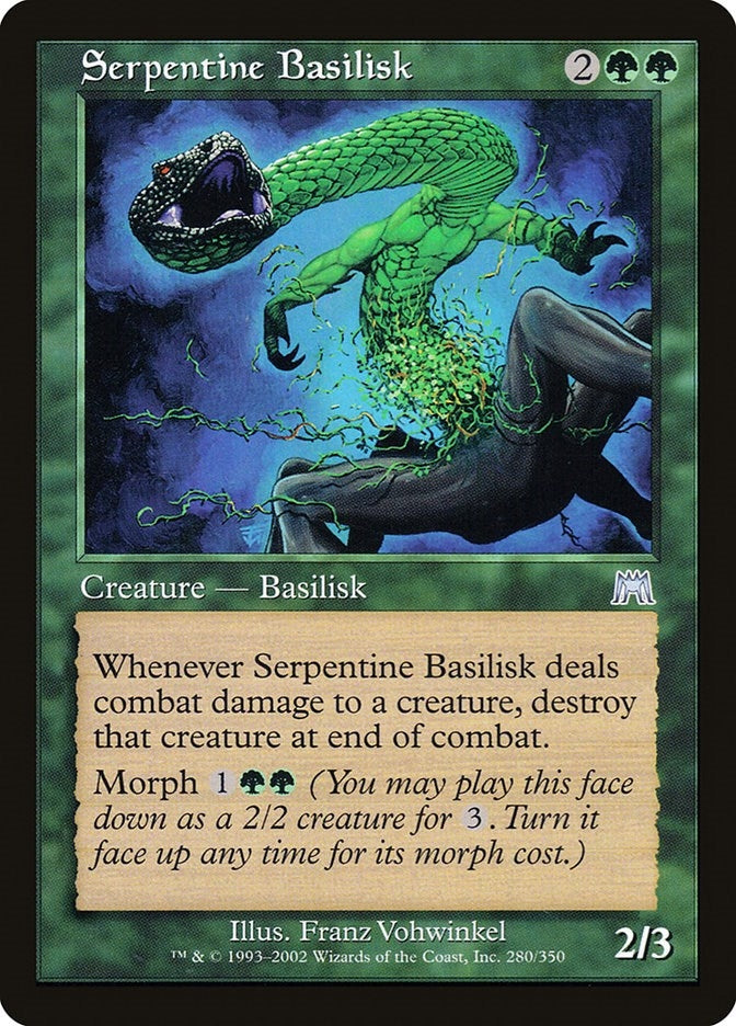 Image for Serpentine Basilisk (280) [Onslaught]