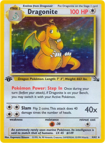 Image for Dragonite (4) (04/62) [Fossil]