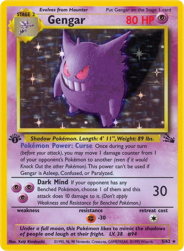 Image for Gengar (5) (05/62) [Fossil]