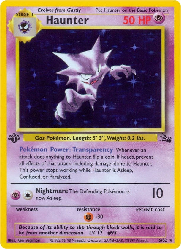 Image for Haunter (6) (06/62) [Fossil]