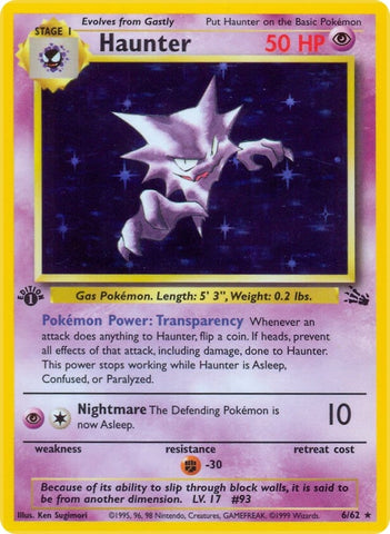 Image for Haunter (6) (06/62) [Fossil]
