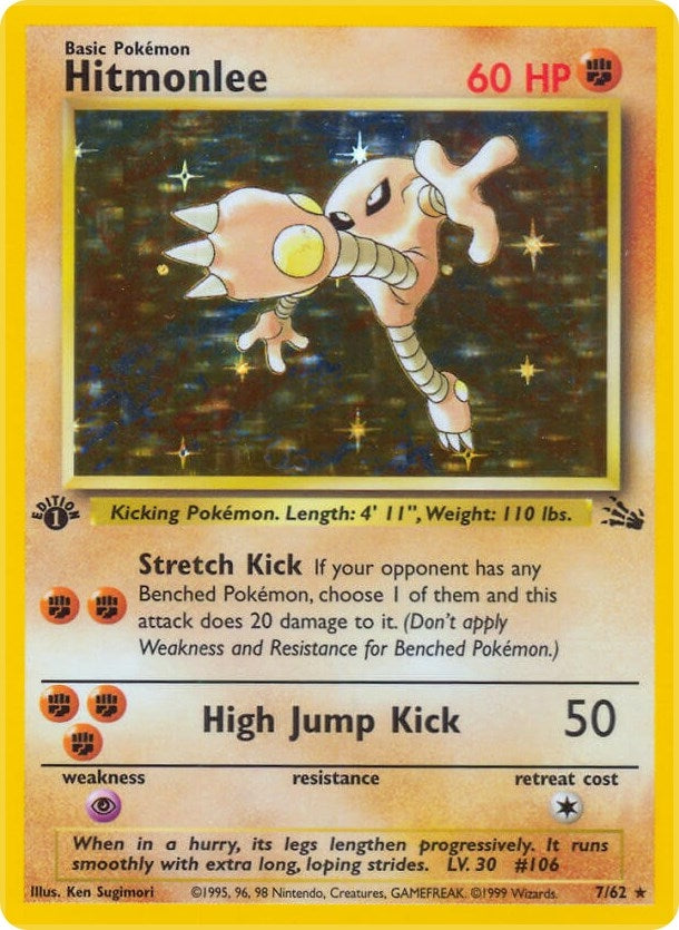 Image for Hitmonlee (7) (07/62) [Fossil]