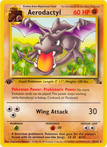 Image for Aerodactyl (16) (16/62) [Fossil]