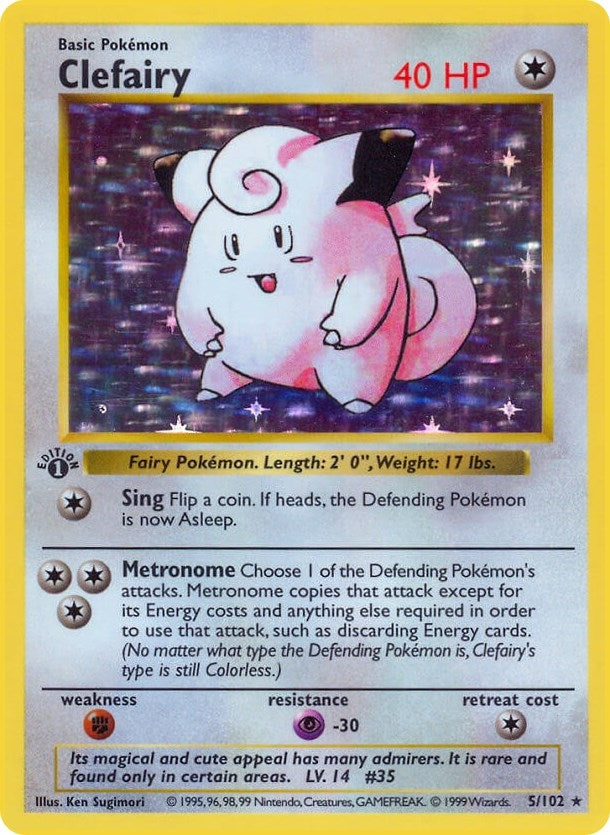 Image for Clefairy (005/102) [Base Set (Shadowless)]
