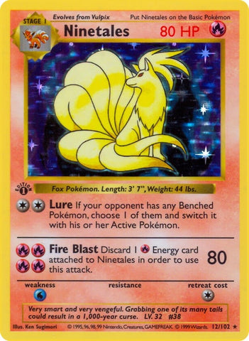 Image for Ninetales (012/102) [Base Set (Shadowless)]