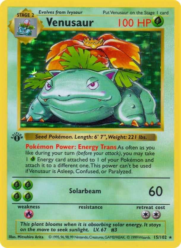 Image for Venusaur (015/102) [Base Set (Shadowless)]