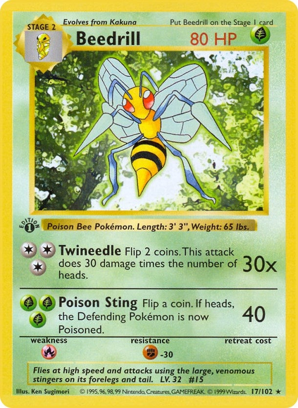 Image for Beedrill (017/102) [Base Set (Shadowless)]