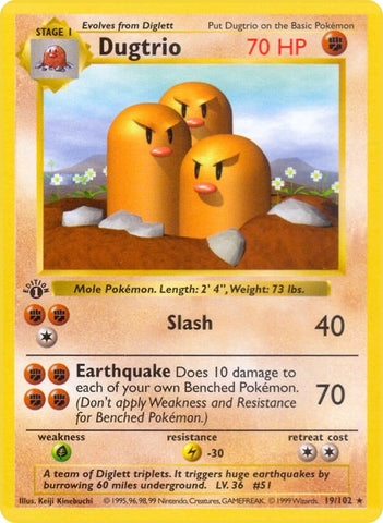 Image for Dugtrio (019/102) [Base Set (Shadowless)]