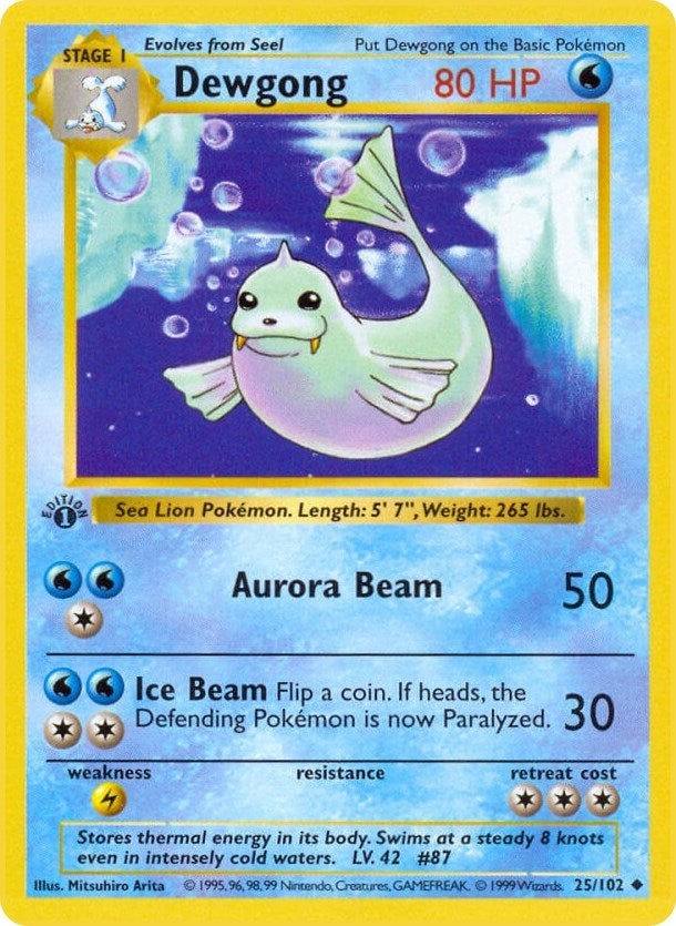 Image for Dewgong (025/102) [Base Set (Shadowless)]