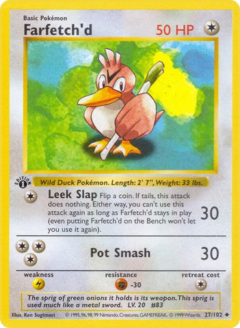 Image for Farfetch'd (027/102) [Base Set (Shadowless)]