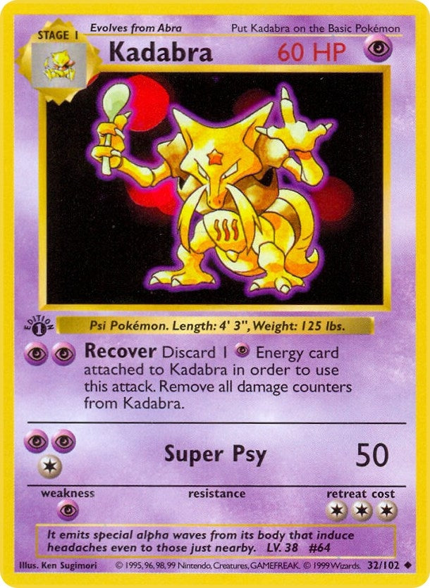 Image for Kadabra (032/102) [Base Set (Shadowless)]