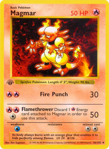 Image for Magmar (036/102) [Base Set (Shadowless)]