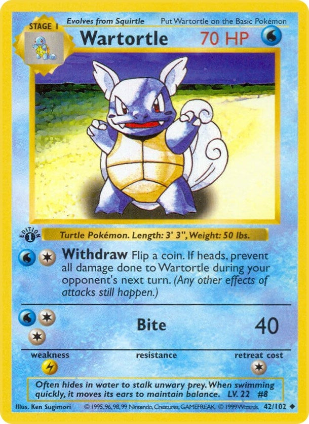 Image for Wartortle (042/102) [Base Set (Shadowless)]