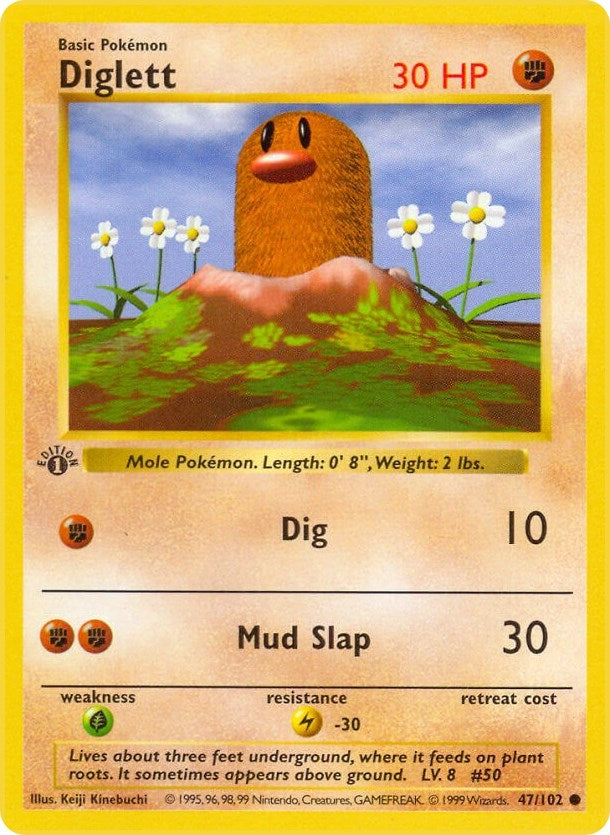 Image for Diglett (047/102) [Base Set (Shadowless)]