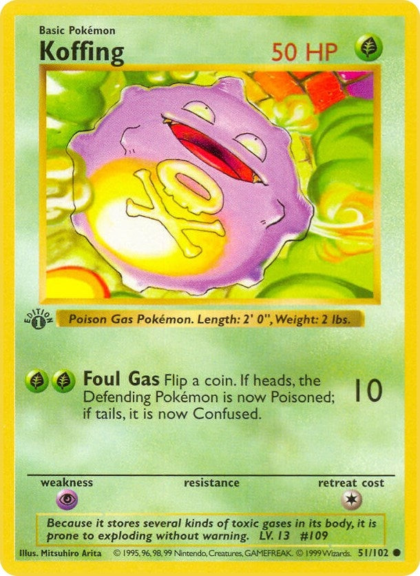 Image for Koffing (051/102) [Base Set (Shadowless)]